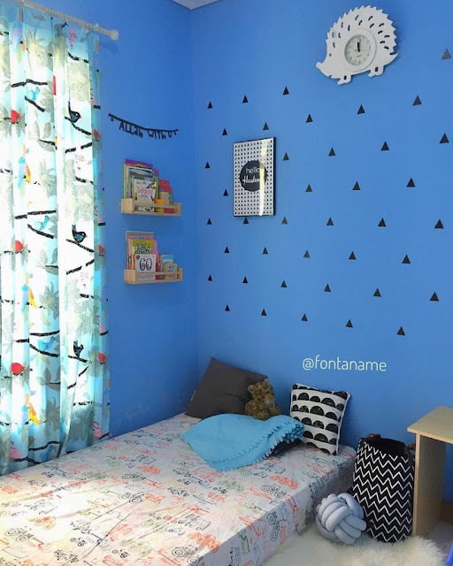 dekorasi bilik tidur kecil tanpa katil