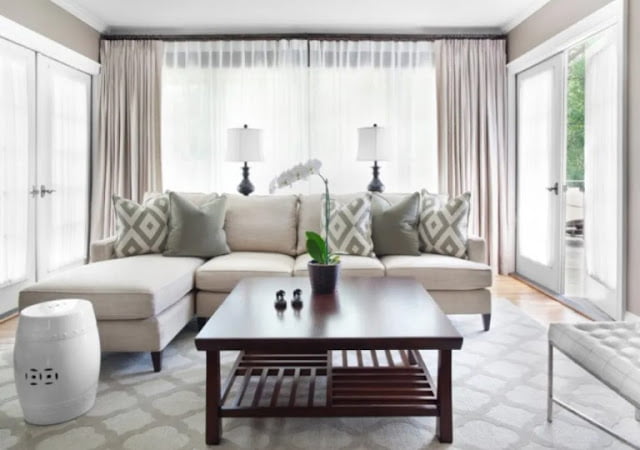 minimalist window curtains