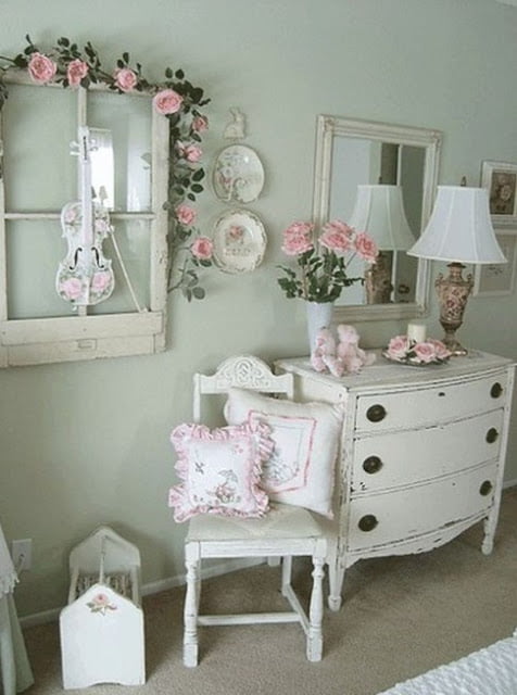 shabby chic bedroom decorating ideas
