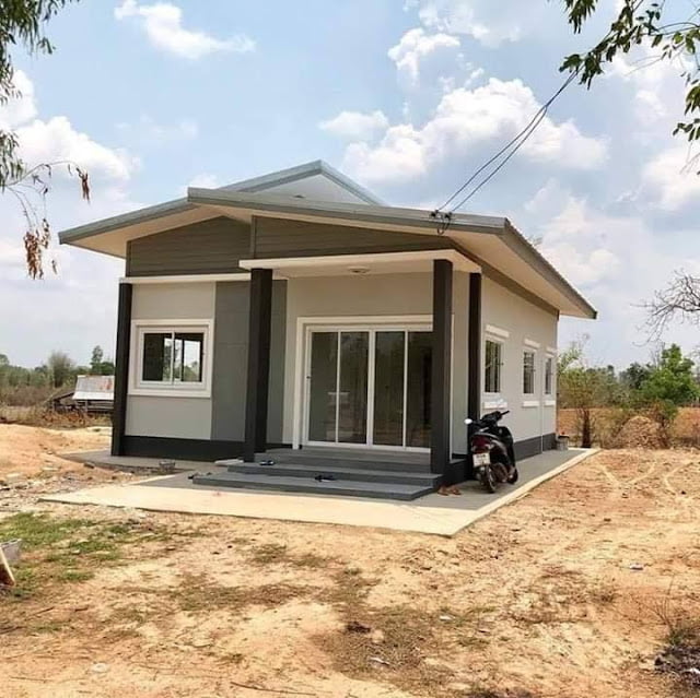 natural low budget simple house design