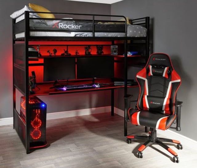 bedroom gaming room design