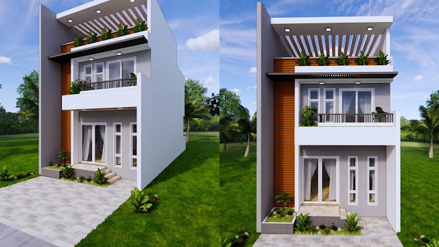 6x12 Meter 5 Bedroom House Plan