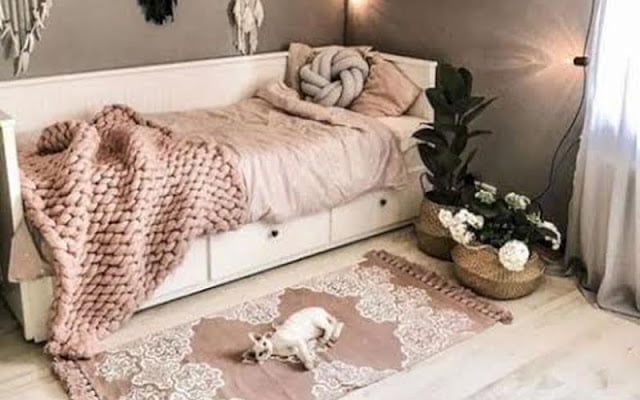single deco bilik tidur kecil simple