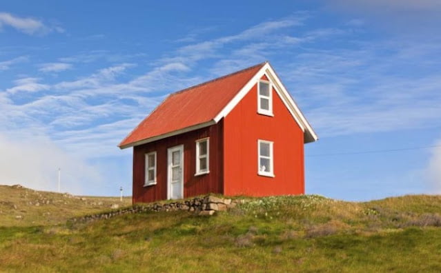single floor house design in village