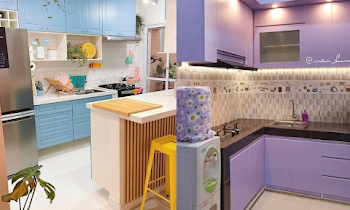 7 Kitchen Color Ideas For Small Kitchens, The Cooking Area So Looks More Aesthetic