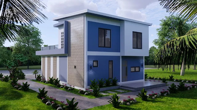 8m x 10m House Plan Design