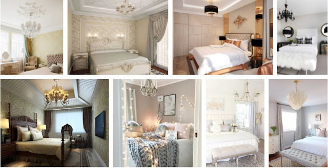 bedroom chandelier ideas