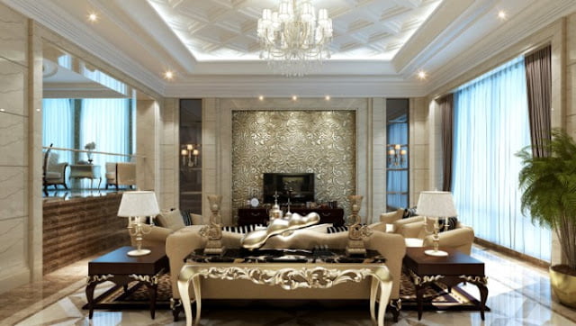 Interior decoration of living room