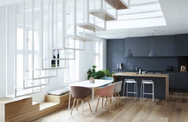 scandinavian minimalist dining room
