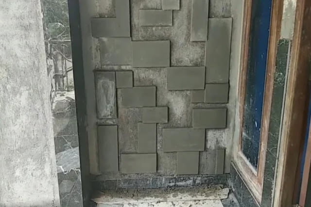 plastering motifs for the front wall of the house