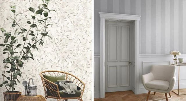 inspiration for wallpaper motifs for a narrow living room
