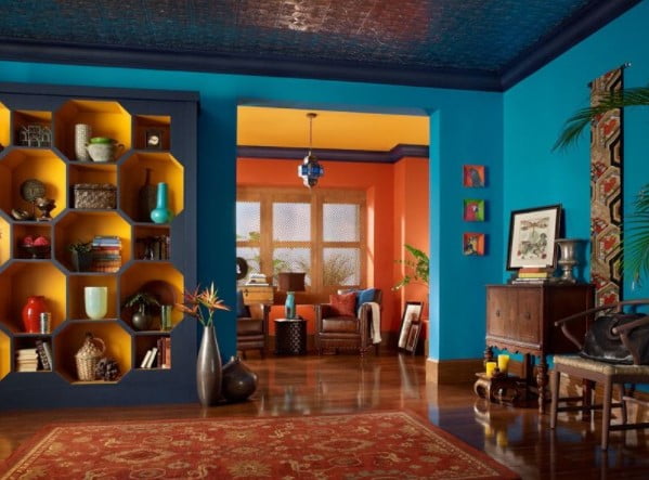 orange two colour combination for room walls orange two colour combination for room walls