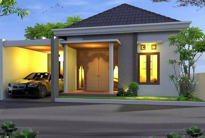 simple modern one story house