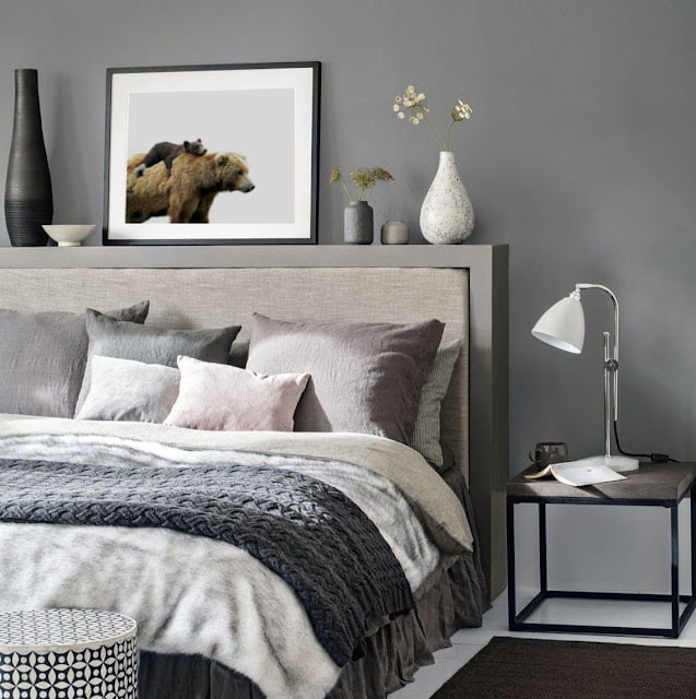 cozy grey bedroom decor
