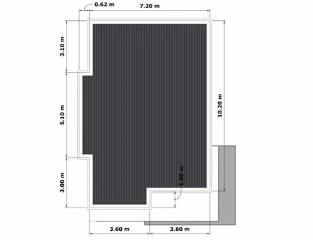 gambar ide desain rumah 7m x 11m 3 kamar