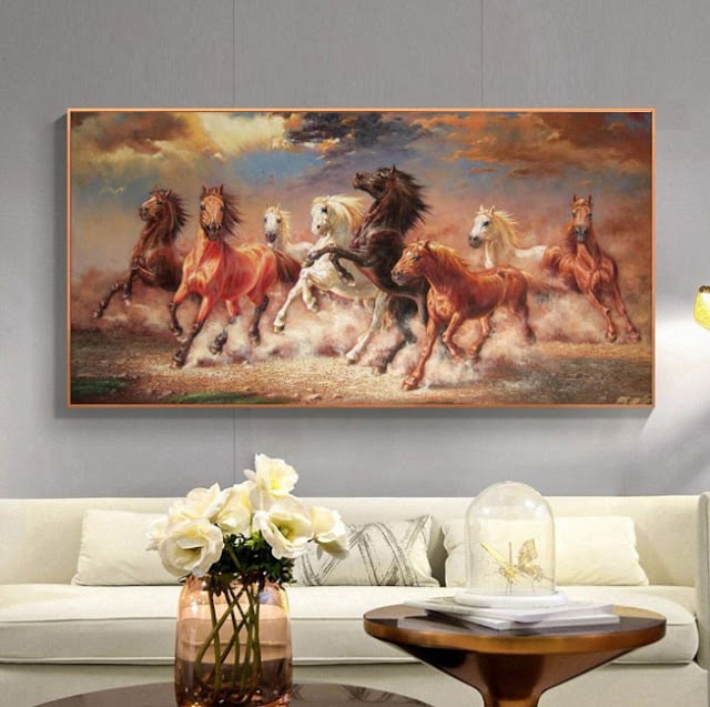 feng shui wall art living room