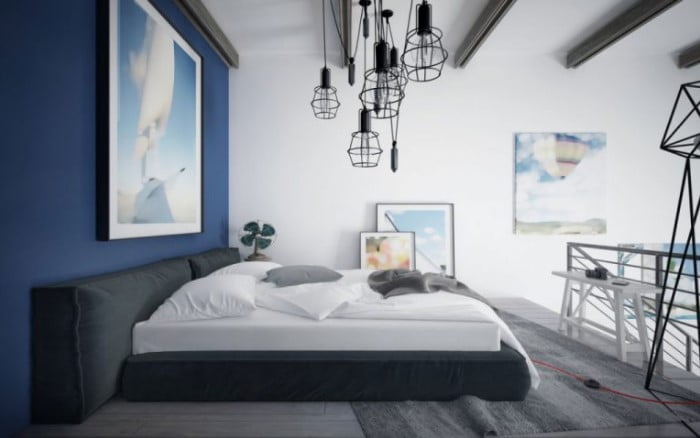 bedroom paint two colors