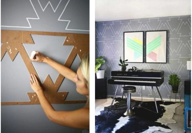 simple geometric wall design simple geometric wall design