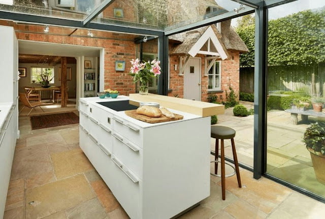 interior design for small living room with open kitchen