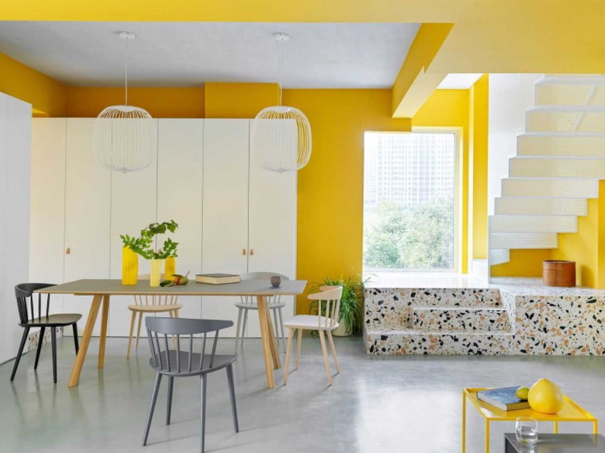 yellow home decor accessories