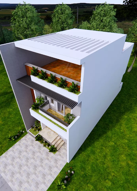6x12 Meter 5 Bedroom House Plan