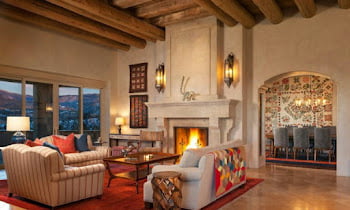 Large living room ideas in a country house