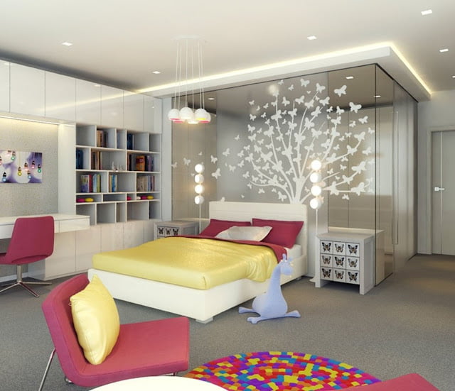 modern children's bedroom ceiling design ideas