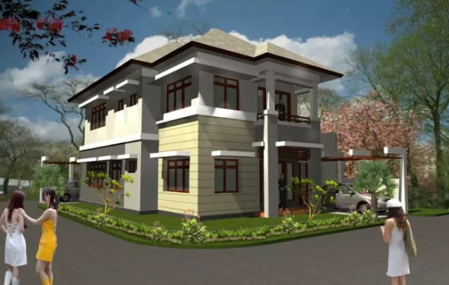 simple 2nd floor house front design