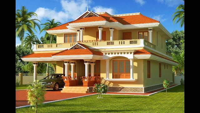 indian house colour combination outside