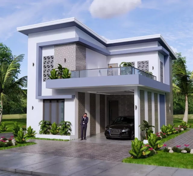 8m x 10m House Plan Design