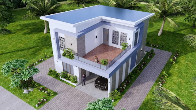 8m x 10m House Plan Design