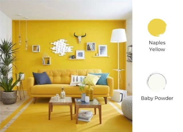 2 colour combination for living room