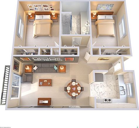 small 2 bedroom house plans and designs