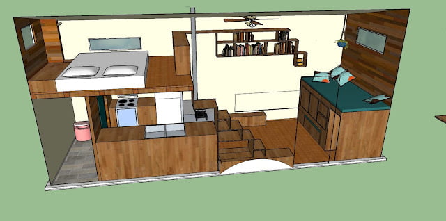 small house with loft bedroom plans