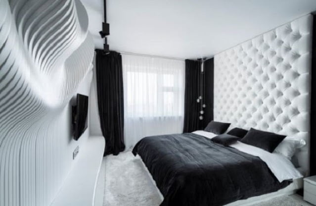 pictures of black and white bedroom designs