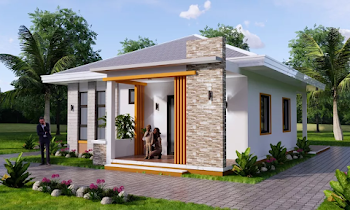 Small House Plan 8m x 11m 3 Bedrooms 2 Bathrooms that You Might Like!