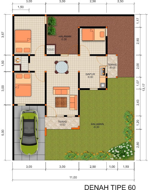Simple House Designs 3 Bedrooms