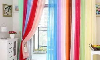 Colorful Curtains for Living Room