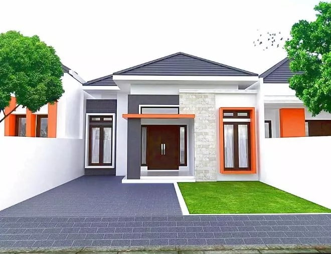 simple modern one story house