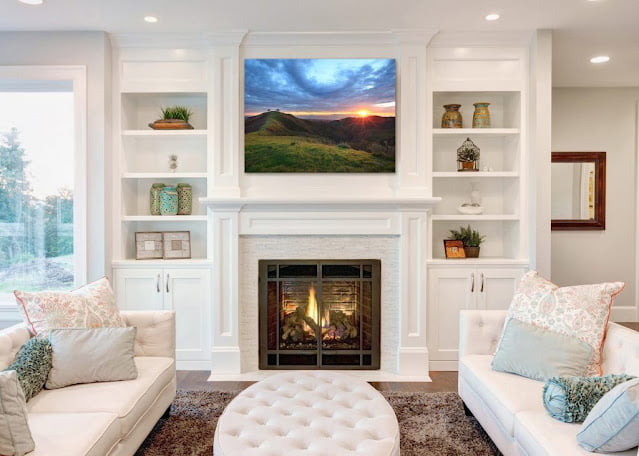 living room decor ideas with fireplace