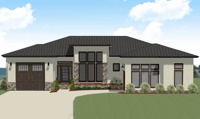 one story contemporary house plans