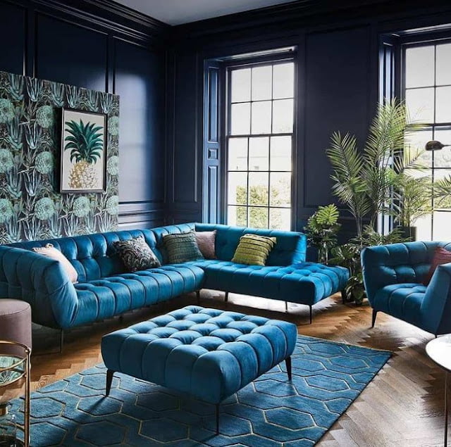 Blue Carpet Living Room Ideas