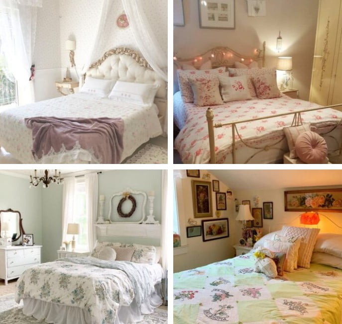 retro vintage aesthetic bedroom decor