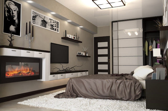 mounted tv ideas bedroom