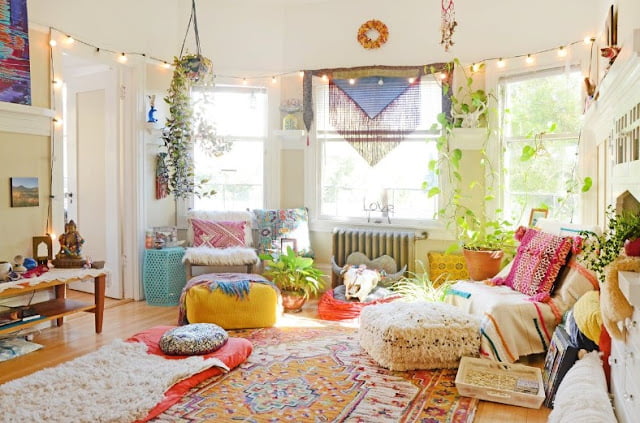 minimalist boho living room pictures