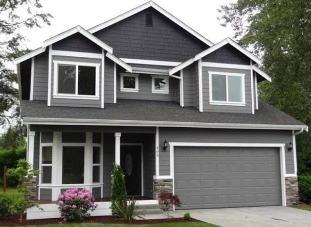 modern grey house exterior color scheme