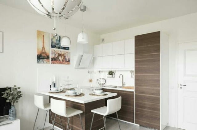 Interior design of a small kitchen Interior design of a small kitchen