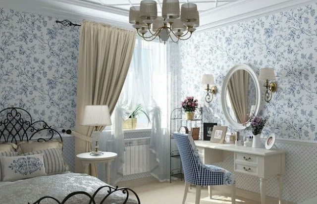 Provence style curtains for the bedroom Provence style curtains for the bedroom