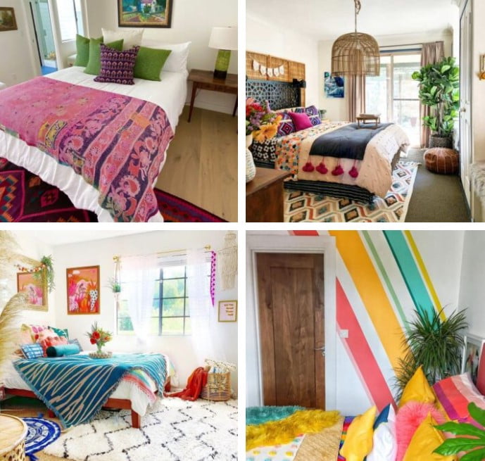 retro vintage aesthetic bedroom decor