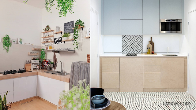 unique functional 2×3 minimalist kitchen designs